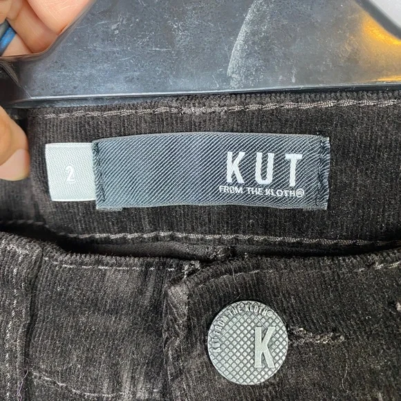 Kut from the Kloth Womens Diana Skinny Corduroy Pant In Bean Brown Size 2 - Picture 9 of 12